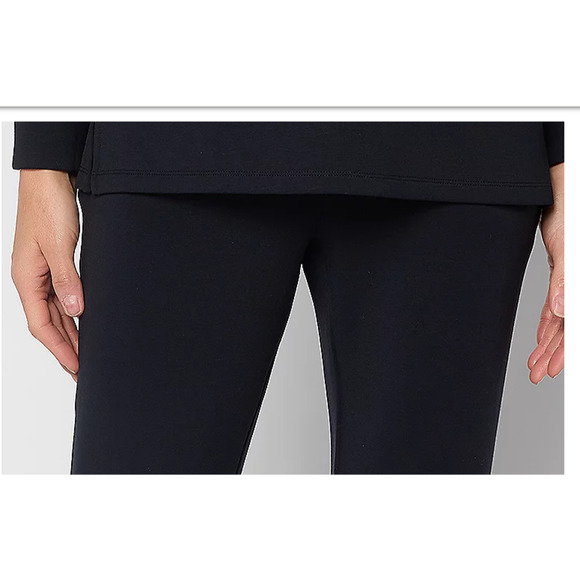 Belle by Kim Gravel Regular ScubaLuxe Straight Leg Pants Black XXS A711022 - Picture 2 of 2
